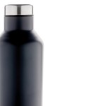 Botellas de acero de diseño moderno color azul oscuro quinta vista