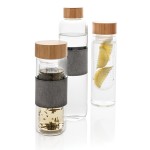 Botellas pequeñas de vidrio personalizadas color transparente vista general