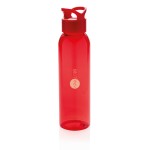 Botella libre de BPA para personalizar color rojo vista con logo