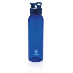 Botella libre de BPA para personalizar color azul vista con logo