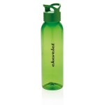 Botella libre de BPA para personalizar color verde vista con logo