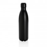 Botella de acero grande con función termo color negro