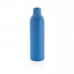 Botella de acero inoxidable de gran capacidad color azul tercera vista