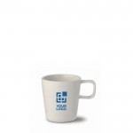 Taza de cerámica con asa cuadrada en la parte superior 180ml vista principal