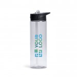 Botella de plástico libre de BPA con pajita incluida 700ml vista principal