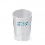 Vaso ecológico reutilizable apilable y 100% reciclable 250ml vista principal