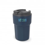 Vaso take away de acero inoxidable con tapa de silicona 350ml vista principal