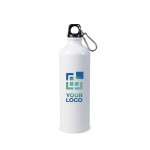 Botella de aluminio especial para sublimación con mosquetón 750ml vista principal