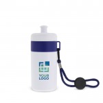 Bidón blanco libre de BPA con cordón de transporte 500ml vista principal