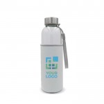 Botella de cristal con tapón cardón de transporte y funda 500ml vista principal