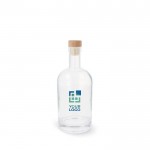Botella sostenible hecha de vidrio, con tapa de FSC 500ml vista principal