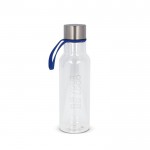 Botella de RPET transparente con asa de transporte de goma 600ml vista principal