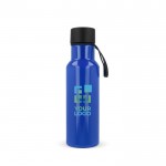 Botella de RPET de color con asa de transporte de goma 600ml vista principal