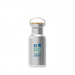 Botella térmica con recubrimiento de polvo y asa de transporte 350ml vista principal