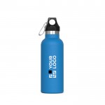 Botella de acero inoxidable 100% antifugas con mosquetón 500ml vista principal