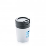 Tazas térmicas personalizadas muy pequeñas y compactas 160ml Coffee color blanco vista de impresión