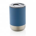 Vaso termo acero reciclado con tapa antigoteo 360ml Inspire Recycled color azul vista de impresión
