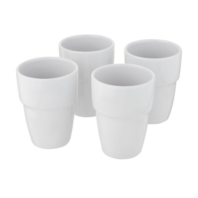 Pack de vasos de cerámica apilables