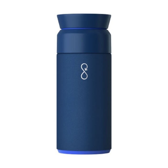 Termos de acero y plástico reciclado con diseño innovador 350ml