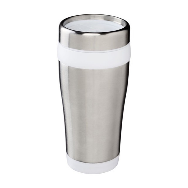 Vasos térmicos con tapa giratoria y detalles de colores 410ml
