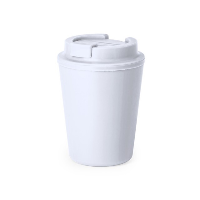 Vasos takeaway con tapa de seguridad fabricado en BPA de 300ml