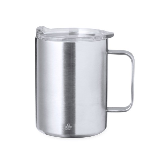 Tazas con dosificador de acero inoxidable con doble pared 370ml