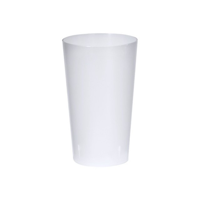 Vasos alargados reutilizables de plástico transparente 330ml