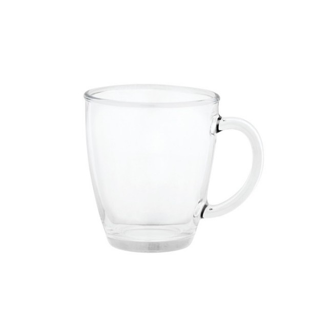 Taza de vidrio para personalizar primera vista