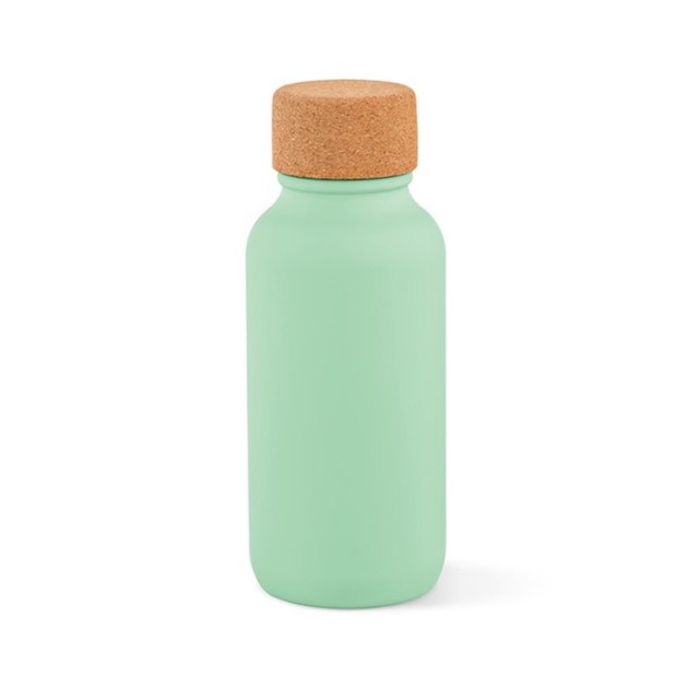 Botellas de acero inoxidable con colores mate y tapón de corcho 500ml