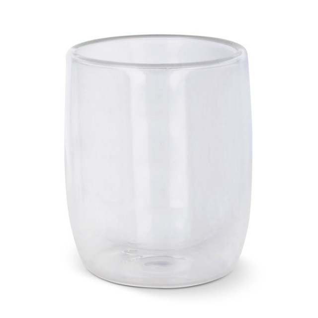 Vaso de cristal publicitario para café transparente 230ml