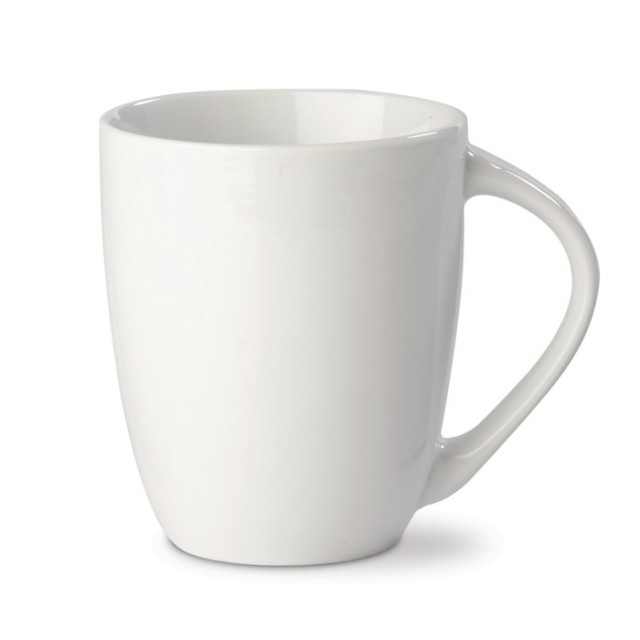 Tazas de porcelana con asa grande en forma triangular 270ml