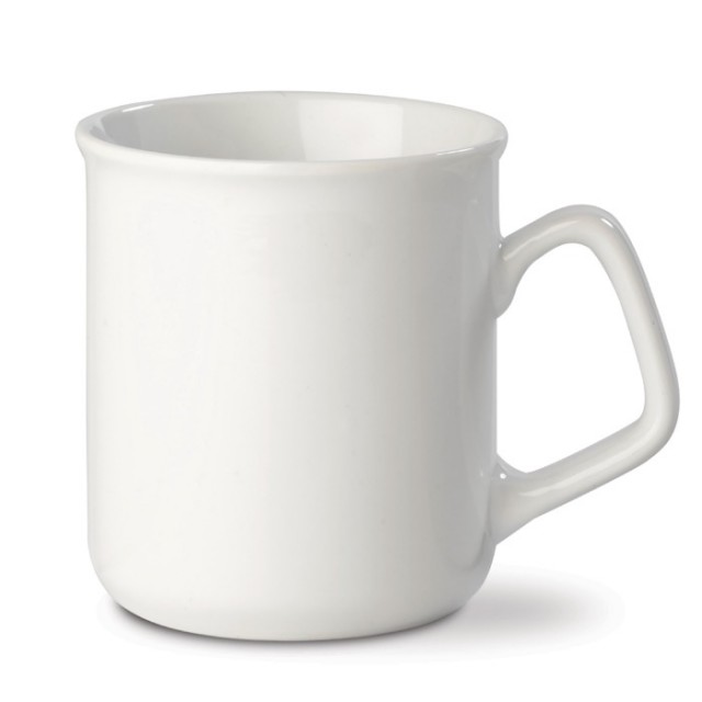 Mugs personalizados de porcelana blanca con borde redondo 280ml