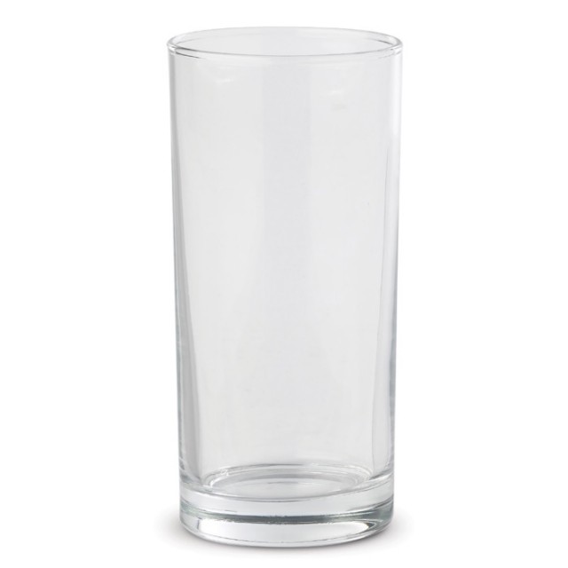 Vaso de vidrio en forma cilíndrica de tamaño pequeño 270ml