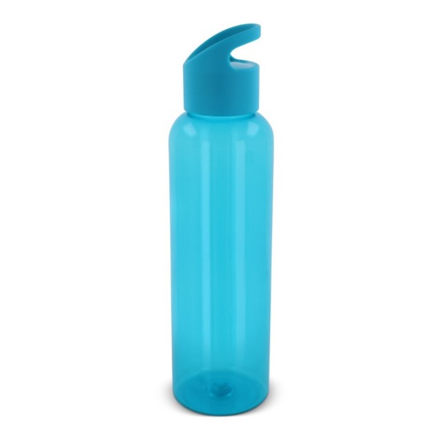 Botella de RPET de colores transparentes y asa de transporte 600ml