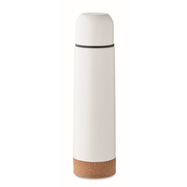 Termo con logo de acero inoxidable con base de corcho 500ml