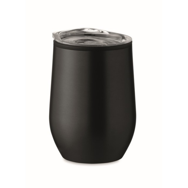 Vaso de acero inoxidable con tapa para transparente 350ml Colors