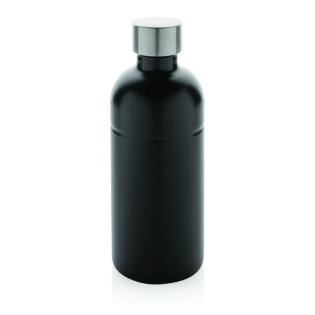 Botella de acero inoxidable reciclado con sistema antifugas 800ml color negro