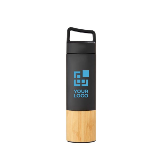 Botella termo con diseño de bambú