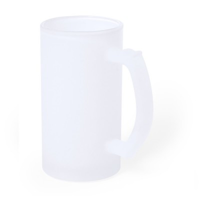 Jarras de cerveza personalizadas de cristal con acabado mate 500ml