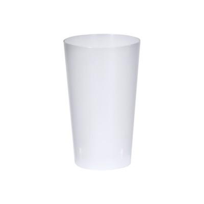 Vasos alargados reutilizables de plástico transparente 330ml