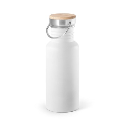 Botellas termo personalizadas color blanco