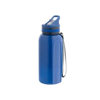 Botellas deportivas de plástico con asa y pajita en la tapa 1,2L