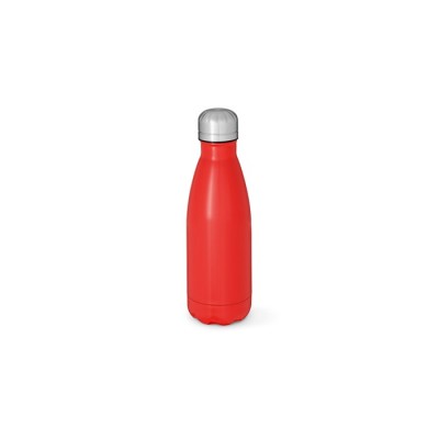 Botellas de acero reciclado con colores mate y tapón plateado 400ml