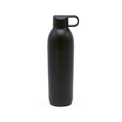 Botella de acero reciclado con tapa de doble apertura 600ml