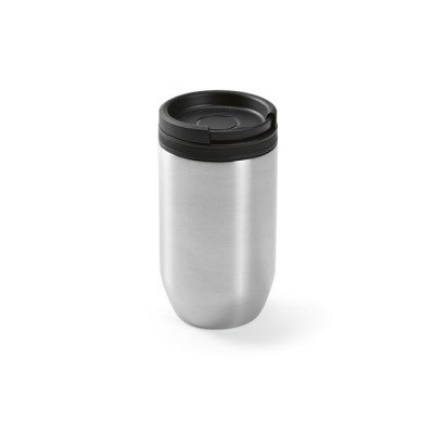 Vaso térmico de viaje metalizado con tapa de colores 320ml