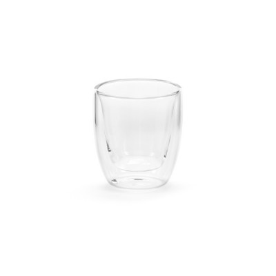 Vaso de vidrio de doble pared de tamaño pequeño ideal para café 60ml