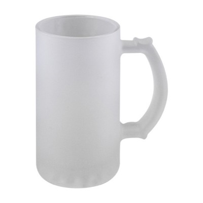 Jarra de cerveza para sublimar a color con apariencia congelada 500ml