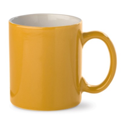 Taza de cerámica en varios colores y acabado brillante 300ml