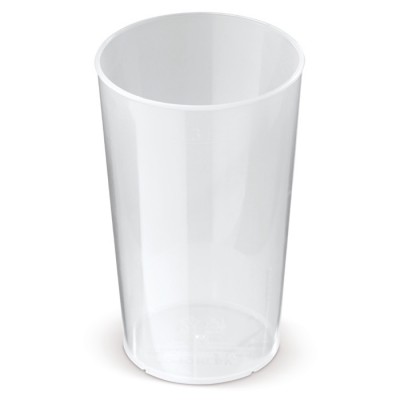 Vasos reutilizables transparentes apilables 100% reciclables 300ml
