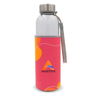 Botellas de cristal con funda de neopreno para sublimar 500ml